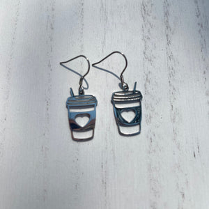 Handcrafted earrings with stainless steel.