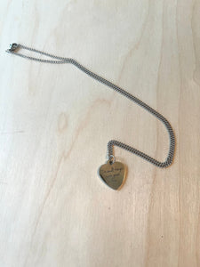 Handcrafted necklace with all stainless steel materials. Necklace length is 20 inches. 