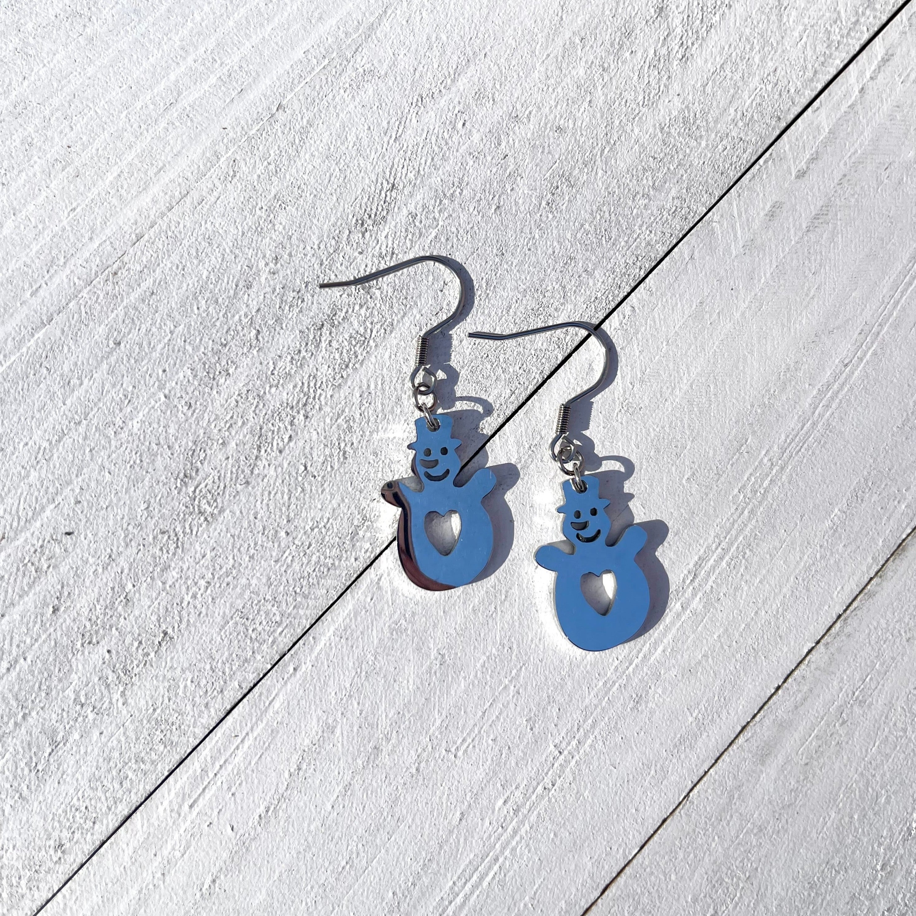 Handcrafted earrings with all stainless steel materials