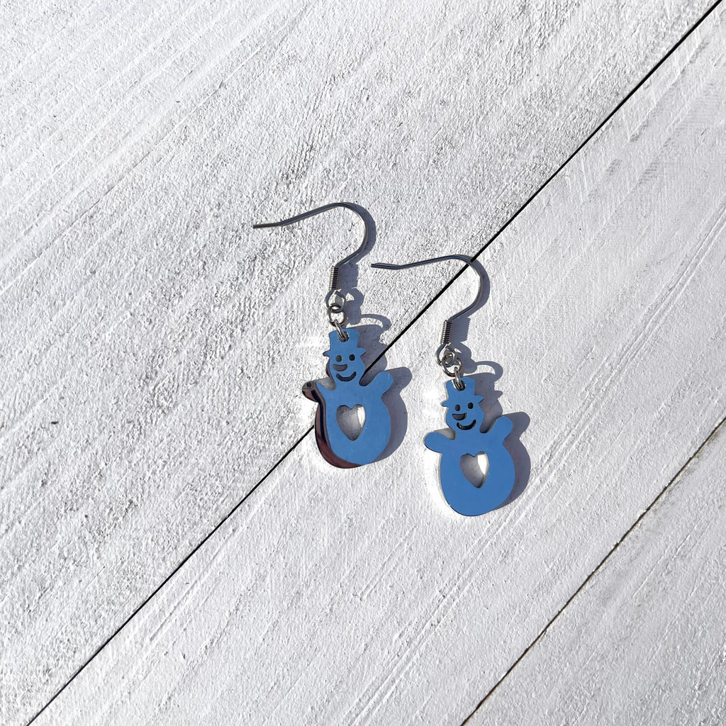 Handcrafted earrings with all stainless steel materials