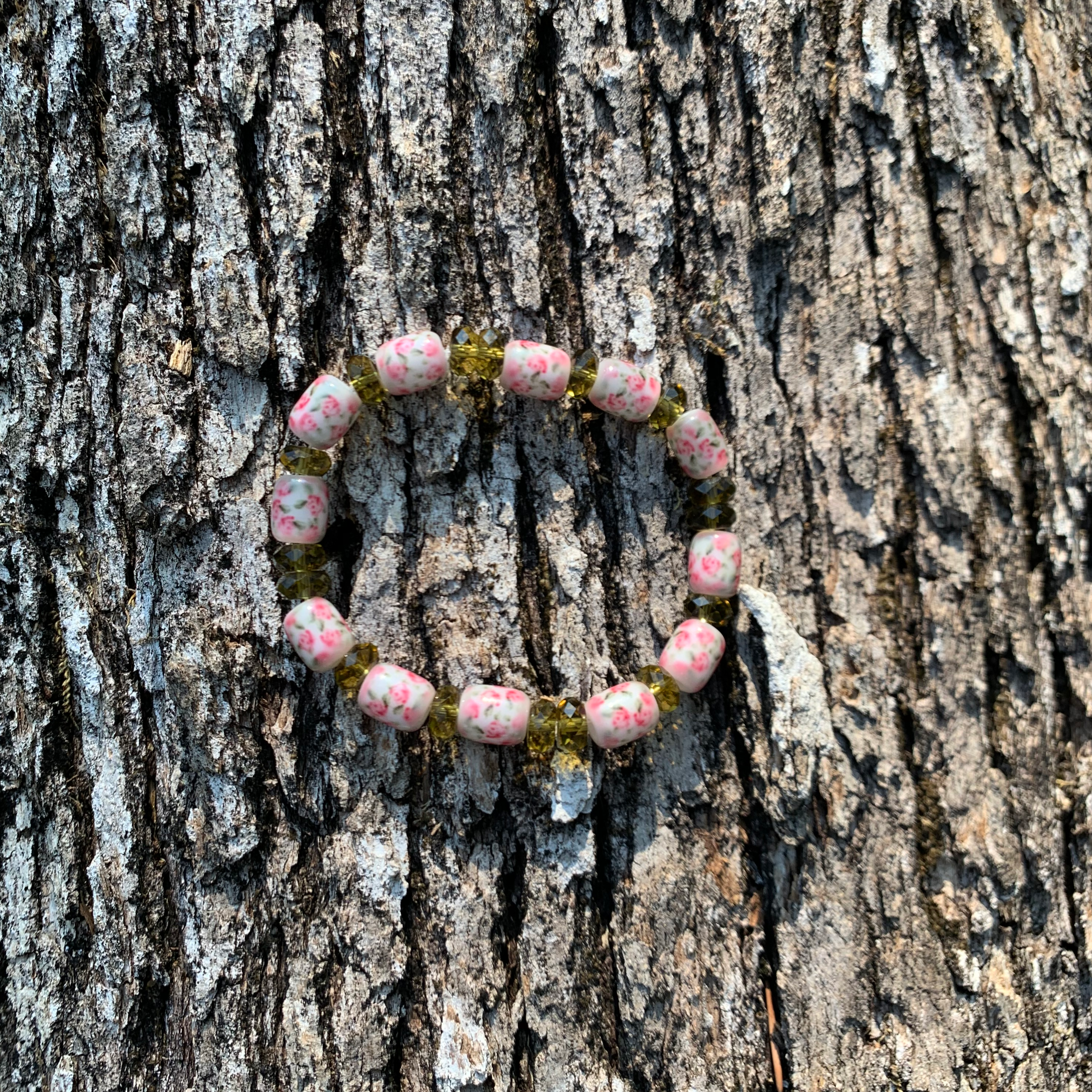 Olive Rose Stretchy Bracelet