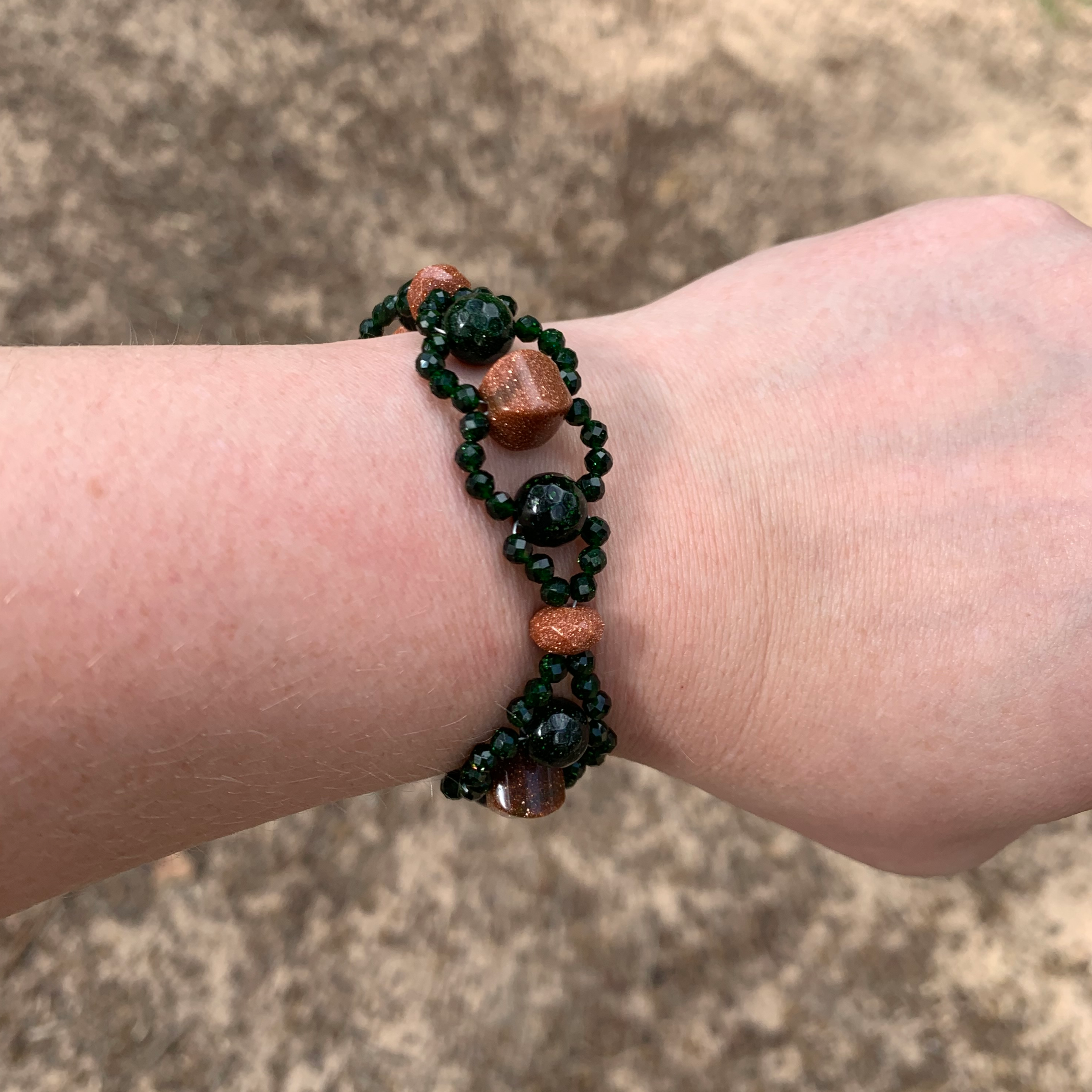 Goldstone Camo Bracelet