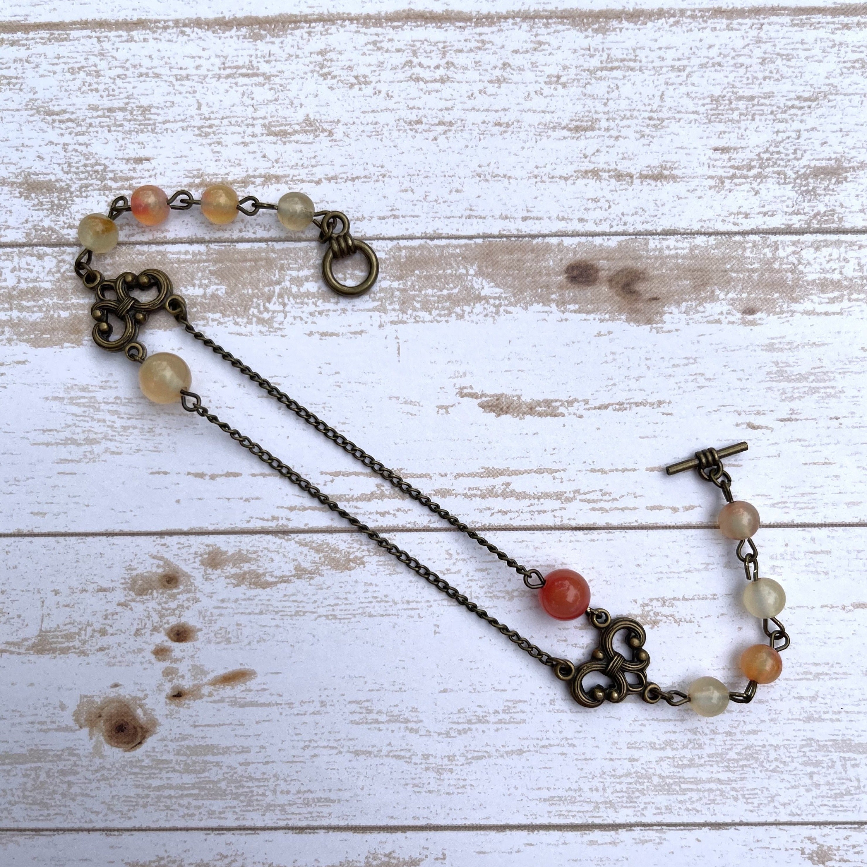 Brass Agate Anklet