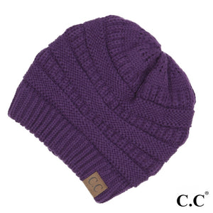 Solid Ribbed Beanie "The Original" Beanie. This hat has a thick knitted construction for a cozy look, with three defined stripes for visual texture. One size fits most. 100% Acrylic. Care: Hand Wash, Cold; Do Not Tumble Dry; Do Not Iron; Do Not Bleach; Dry Clean, Any Solvent Except Trichloroethylene.